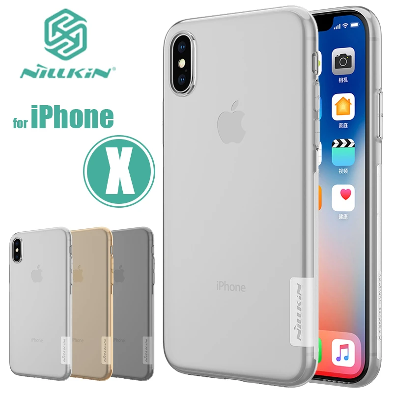 for iPhone 11 Pro Max X XR XS Max Case Nillkin TPU 0.6mm Ultra thin Phone Cases for iPhone X 8 7 Plus Silicone Cover Clear Case case iphone 6