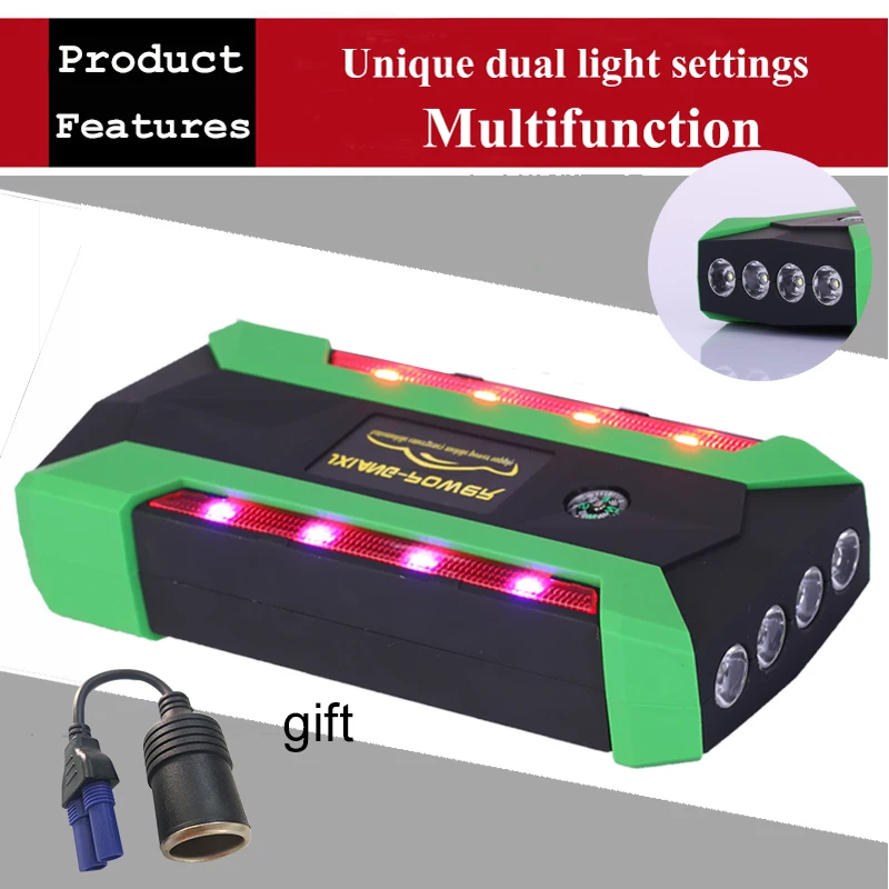 

High Power 800A Car Battery Jump Starter 12V Portable Starting Device Power Bank Car Charger For Car Booster Buster 4 USB
