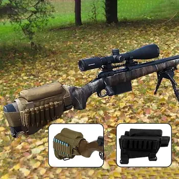 

Portable Butt Stock Adjustable Tactical Buttstock Rifle Cheek Rest Holder Pack Holder Carrier Rest Pouch Case