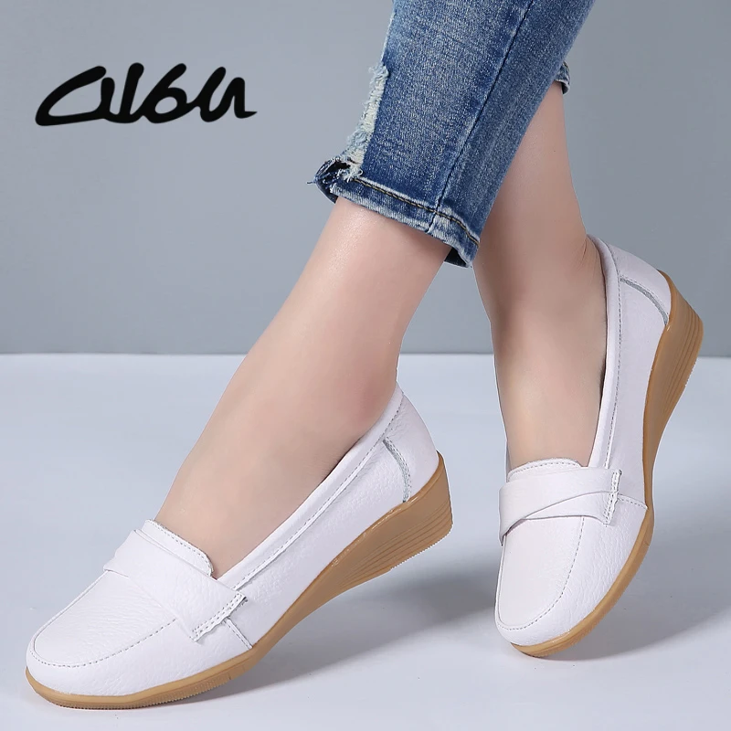 Aliexpress.com : Buy O16U 2018 Summer Women shoes ballet Flats Leather ...
