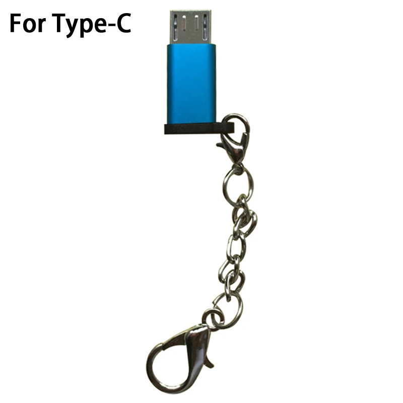 Металлический USB 3,1 type-C мужской разъем для Micro USB 2,0 5Pin Женский адаптер для передачи данных конвертер usb type C адаптер для планшета/телефона - Цвет: BL2