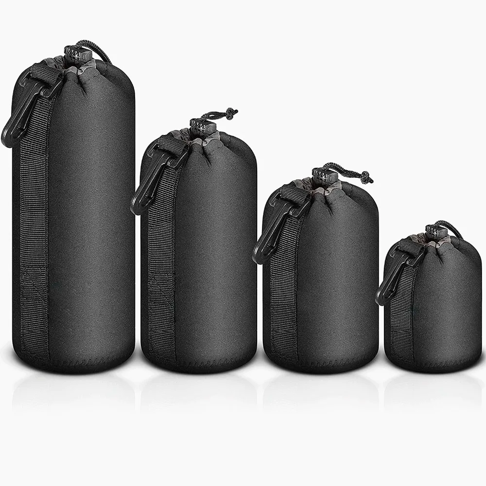 4PCS S/M/L/XL Camera Bag Lens Case Waterproof Bag Neoprene Soft