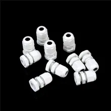 10 шт. PG7 кабельный сальник для герметизации провода соединителя Водонепроницаемый нейлон Пластик для 3-6,5 мм кабель кабельные вводы