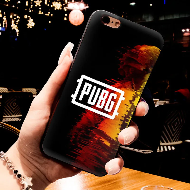 MaiYaCa pubg de lujo de calidad de silicona negra suave tpu funda de teléfono para iPhone 8 7 6 S Plus XS XR XS MAX 10 5 5S caso Coque funda
