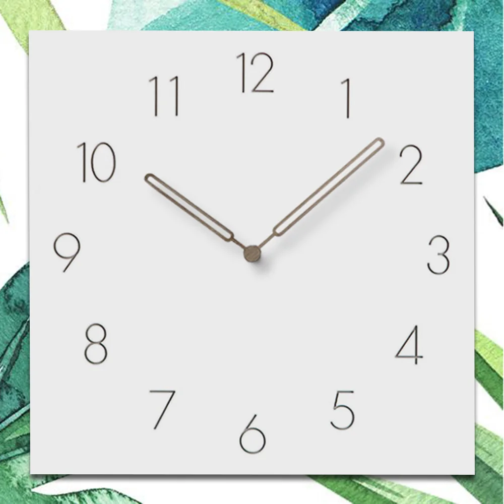 

1 Pcs 12 Inch Quartz Wall Clocks Home Decor Modern Pierced Silent Simple Living Room Bedroom Hanging Wall Clock White