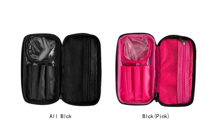 Повседневные нейлоновые дамские сумки для макияжа с двойными внутренними слоями недорогие дорожные сумки для косметики два цвета