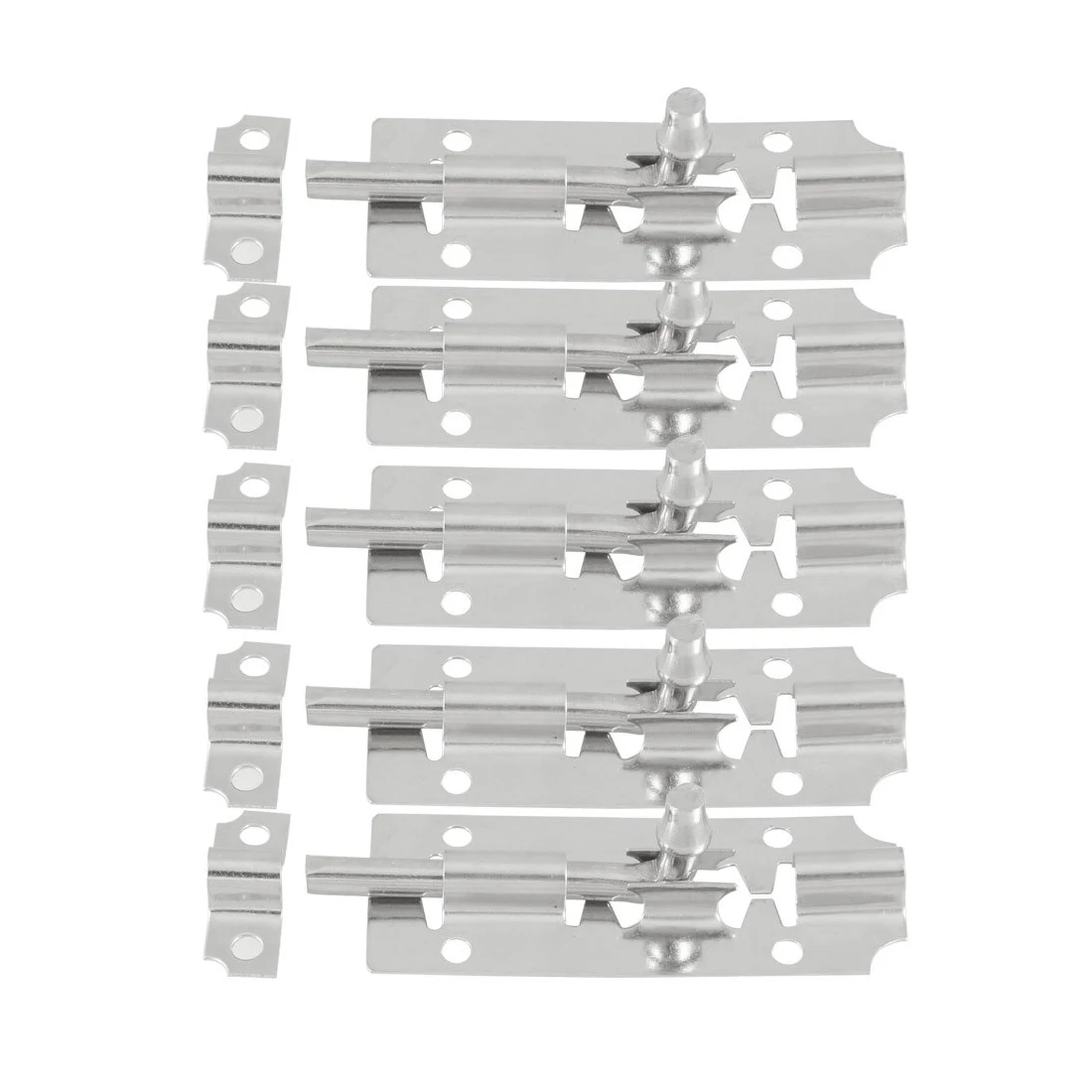 5 Pcs Home Stainless Steel Lock Barrel Bolt Latch for Door