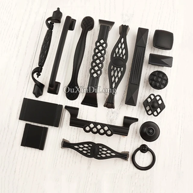 Best Price Retro 10PCS Black European Kitchen Furniture Handles Classic Cupboard Dresser Drawer Cabinet Kitchen Pulls Handles & Knobs Best Price Retro 10PCS Black European Kitchen Furniture Handles Classic Cupboard Dresser Drawer Cabinet Kitchen Pulls Handles & Knobs
