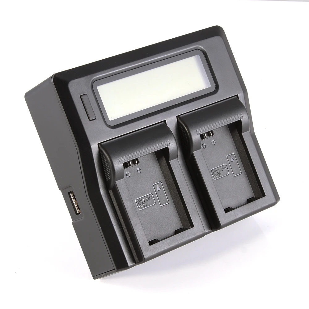 Multifunction LCD Dual Battery Charger For Nikon EN-EL9 a D40 D40x D60 D3000 D5000