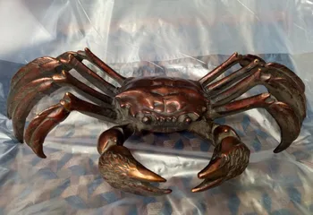 

Chinese folk auspicious Chinese pure copper bronze crab decorative sculpture