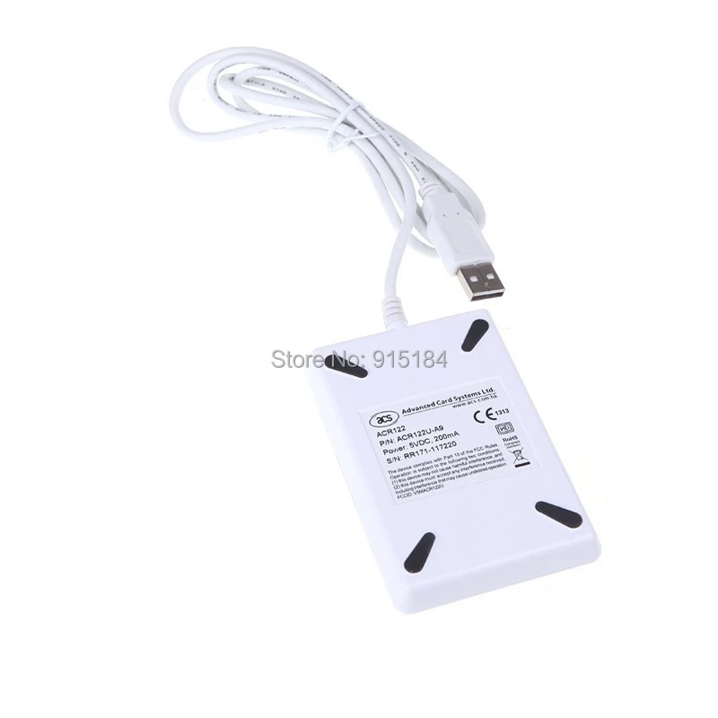 NFC считыватель ACR122u записывающее 13 56 МГц RFID Дубликатор копировальный аппарат + 1