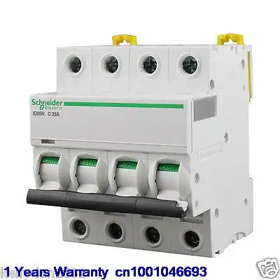 

DHL/EUB 5pcs NEW Original for Schneider IC65N 4P C32A Breaker 15-18