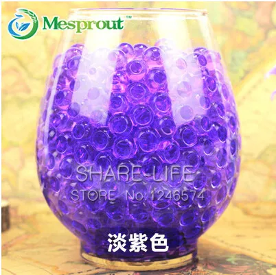 Purple Crystal Mud Soil Water Beads Bio Gel Ball For Flower/Weeding/Deraction 100pcs/Bag | Дом и сад