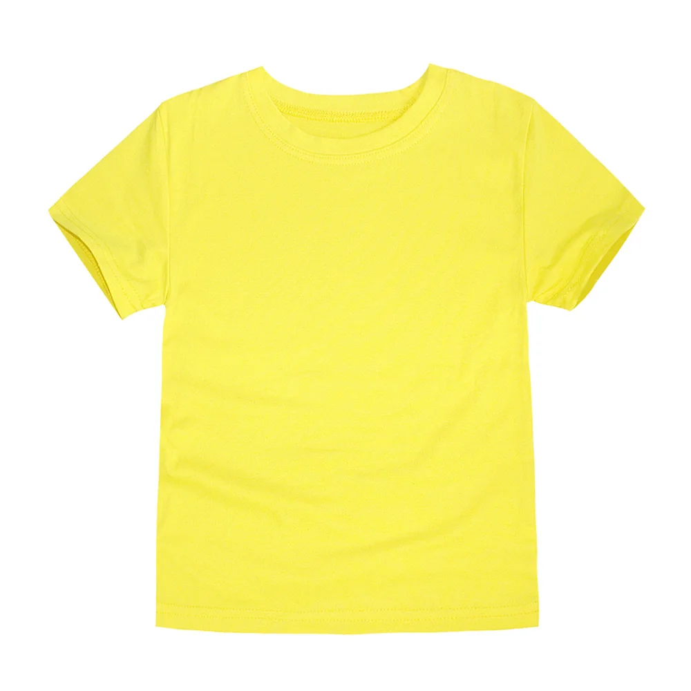 Kids Boys T Shirts Plain Short Sleeve Clothes