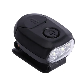 

3LED Headlamp Cap Light 90 Degree Rotatable Clip-on Hat Light Hands Free Bright Head Lamp Lantern Camping Cycling
