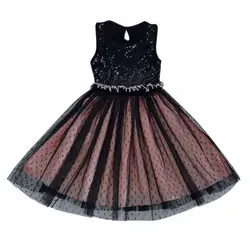 Фатиновые платья для девочек платье-пачка для танцев Сарафан с пайетками для малышей Новое поступление одежды для детей 2-7 лет