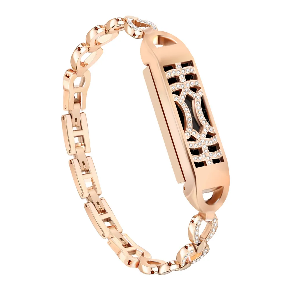 

Dropshipping Adjustable Intelligent circuit design Metal Magnetic Adsorption Switch Design Wristband For Fitbit Flex 2 18#824