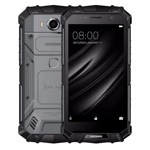 DOOGEE S60 lite Mobile phone IP68 Waterpoof 5 2  FHD 4GB 32GB MT6750T Octa-Core 16MP Fingerprint 5580mAh Android 7 0 Smartphone