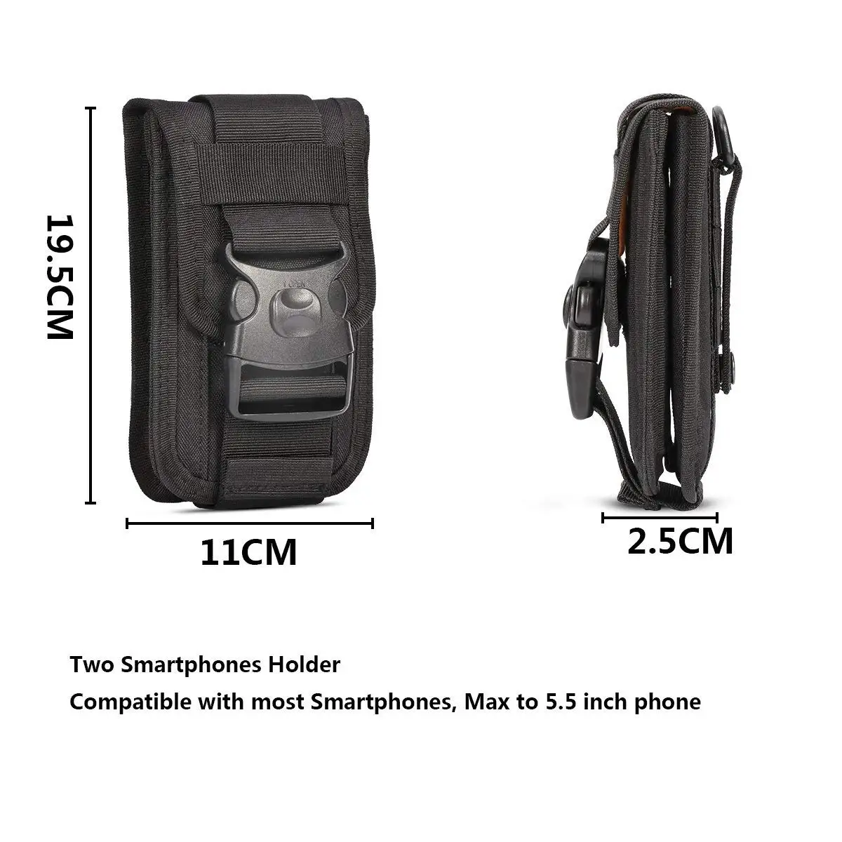 Tactical Molle Phone Holster Outdoor Belt Waist Bags Utility Vest Card Carrier Bag Mini Multi-funct - 32943007407