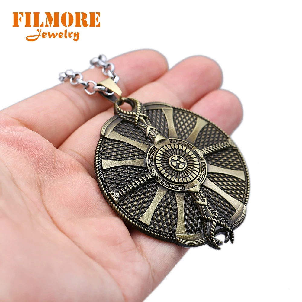 Filmore Бог войны 4 ожерелье Кратоса Хранитель Щит металлический кулон ссылка
