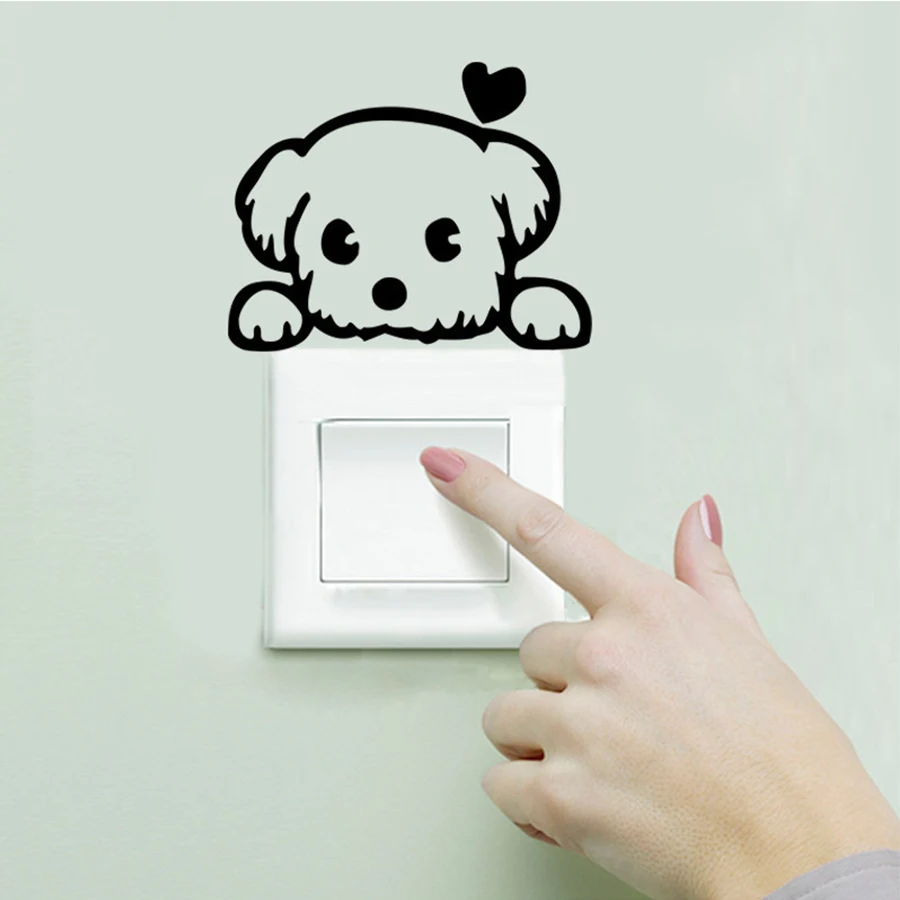 3 шт. Diy наклейки для собак настенные Стикеры детских комнат kichen Забавный домашний