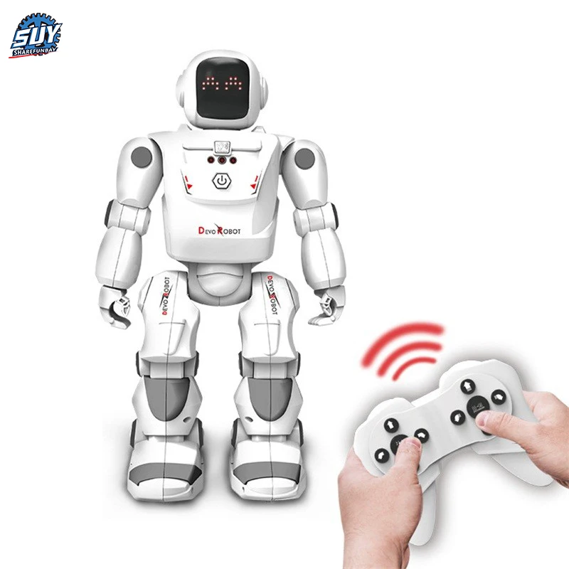 

SHAREFUNBAY multi-function remote control intelligent induction robot electric dancing toy robot dog electronic pet toy