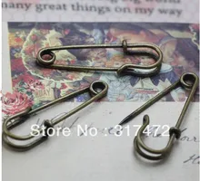 Free shipping 35mm Lagenlook Kilt Brooch Pin Mental Brooch Pin Finding Jewelry Accessories