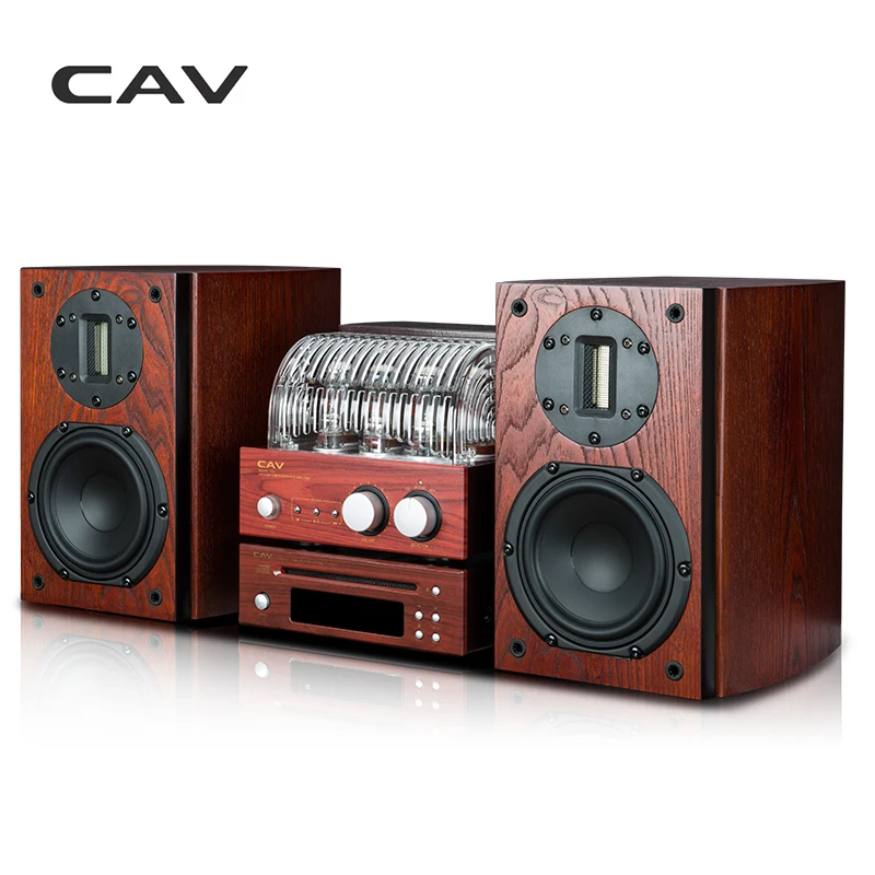 CAV T-33 Hi-Fi ламповый усилитель комбинированный высококачественный усилитель беспроводной Bluetooth Hi-Fi CD-плеер Burlywood аудио плеер система