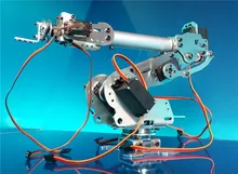 Abb Industrial Robot 798 Mechanical Arm 100% Aluminum Alloy Manipulator 6-Axis Robot arm Rack with 7 Servos industrial robot 3d rotate mechanical arm alloy manipulator 6 dof robot arm rack with 996 servos 1 alloy gripper controller