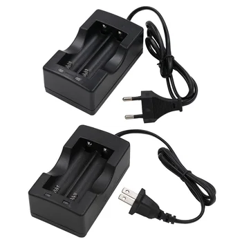 18650 Charger AC 110V 220V Dual For 18650 Battery 3.7V Rechargeable Li-Ion Battery Charger EU/US Plug 1