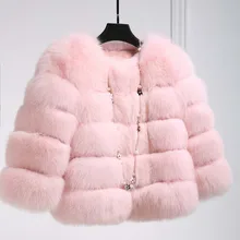 Mink норковые пальто для женщин Зима Новая мода розовый искусственный мех пальто элегантная Толстая теплая верхняя одежда искусственная Меховая куртка Chaquetas Mujer