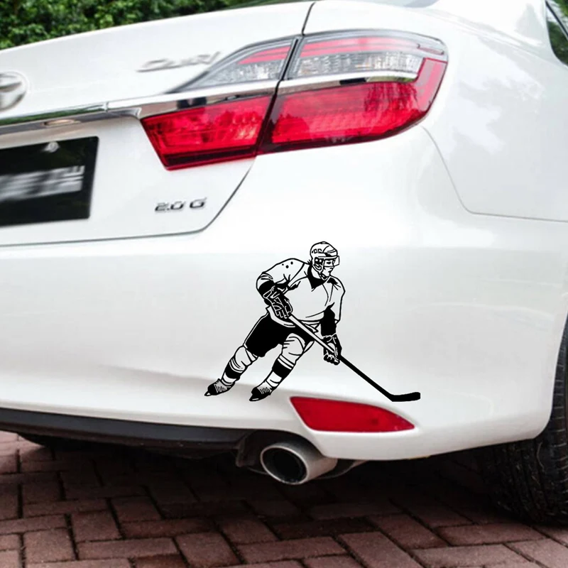 13 см* 9.см хоккейные спортивные автомобильные стильные модные наклейки на окна автомобиля Черный Белый