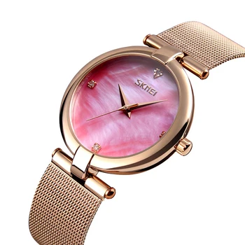

SKMEI 9177 NEW Fashion Luxury Women Watch Quartz Watches Waterproof Stainless Steel Band Women Quartz Wristwatch Reloj mujer