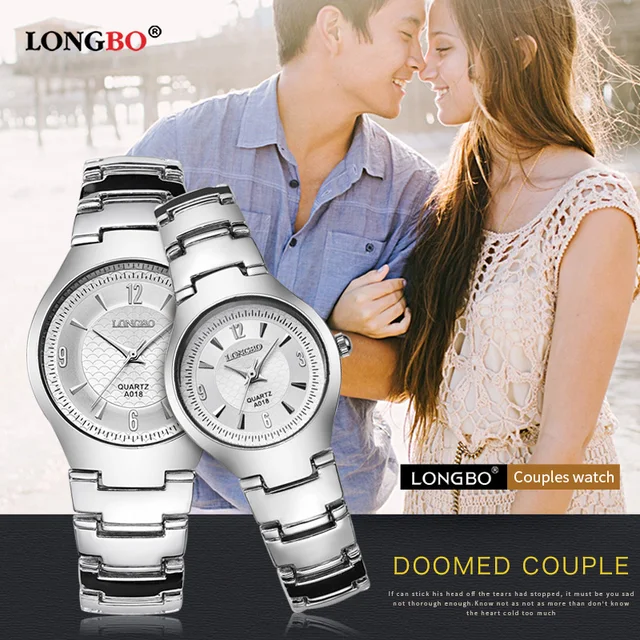 Moda Longbo Di Marca Uomini Donne Amanti Breve Casual Orologi Da Polso Al Quarzo Moda Longbo Di Marca Uomini Donne Amanti Breve Casual Orologi Da Polso Al Quarzo