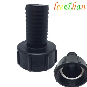 

free shipping 1000L IBC tank fittings valves ibc adapter plastic S60*6 2inch buttress to 1-1/2inch hose tail PP hose shank
