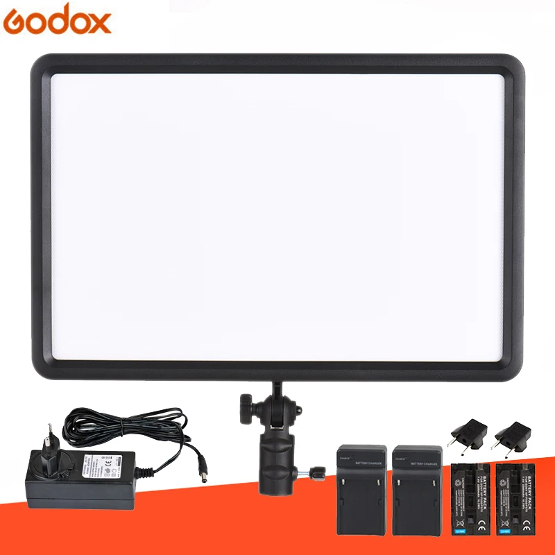 Ультратонкая светодиодная панель GODOX LEDP260C 30 Вт + 2 аккумулятора F750 для цифровой DSLR
