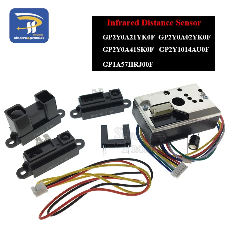 GP2Y0A41SK0F/GP2Y0A21YK0F/GP2Y0A02YK0F инфракрасный датчик расстояния GP2Y1014AU0F компактный