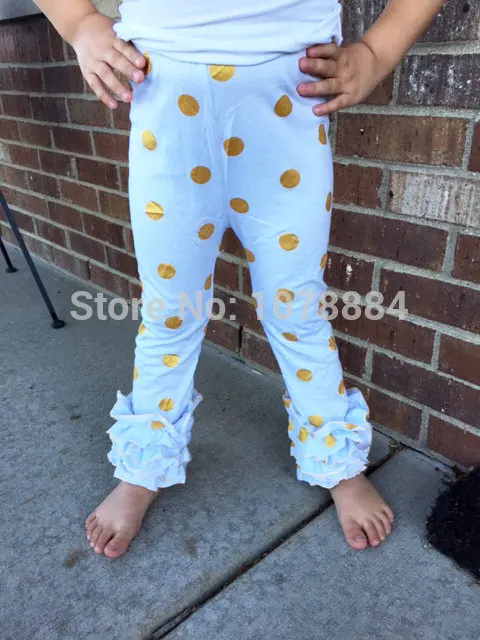 Emas Polka Dot Legging, bintang emas 