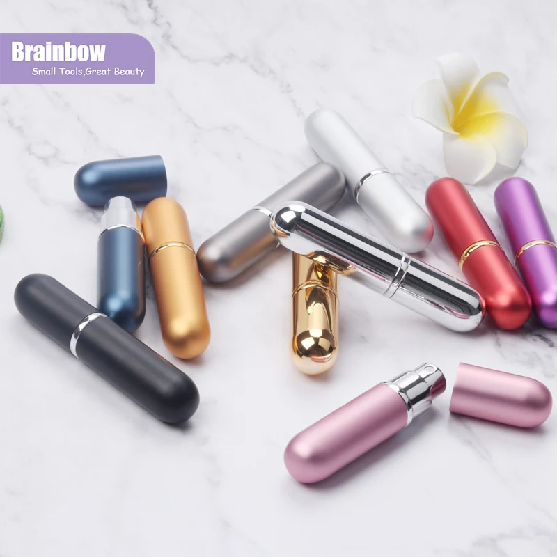 

Brainbow 1piece 6ml Perfume Spray Bottle Portable Travel Refillable Bottle Empty Cosmetic Containers Perfume Atomizer Scent Case