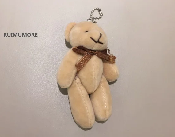 Разноцветный, смешанный плюшевый медведь 3,5-13 см, игрушечная кукла, маленький медведь для ребенка, подарок, плюшевая Свадебная игрушка, кукла - Цвет: 11cm