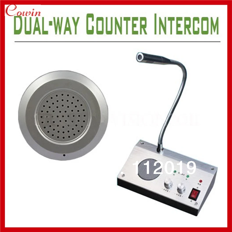 

New Bank/Box Office/Store/Railway Station/Hospital Window Dual-way Intercom Interphone System CAR Cable