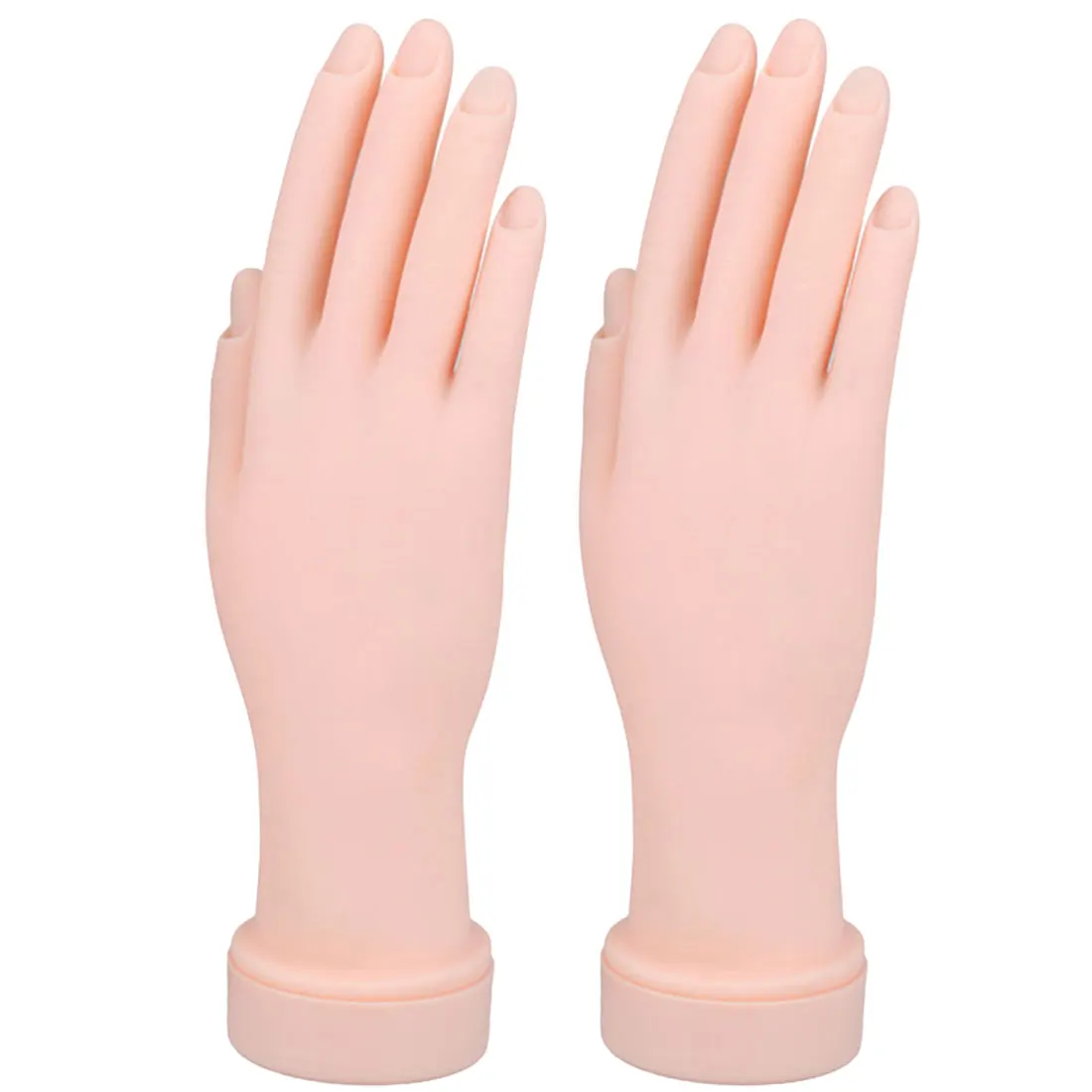 1 шт дизайн ногтей Поддельные руки для обучения/цвет кожи гибкий мягкий пластиковый флекционный Манекен Модель руки/живопись практический инструмент