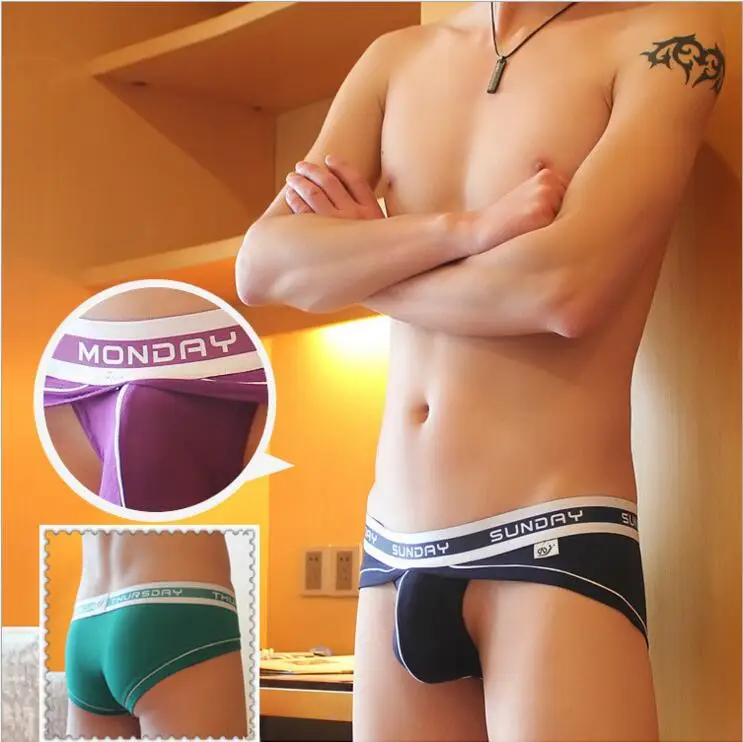 Сексуальное мужское нижнее белье мужские трусы плавки Bulge мини на спине Wangjiang