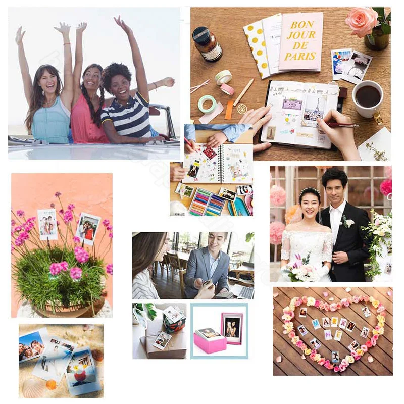 60 листов Подарочная посылка белая пленка Fujifilm Instax Mini мгновенная фотобумага для