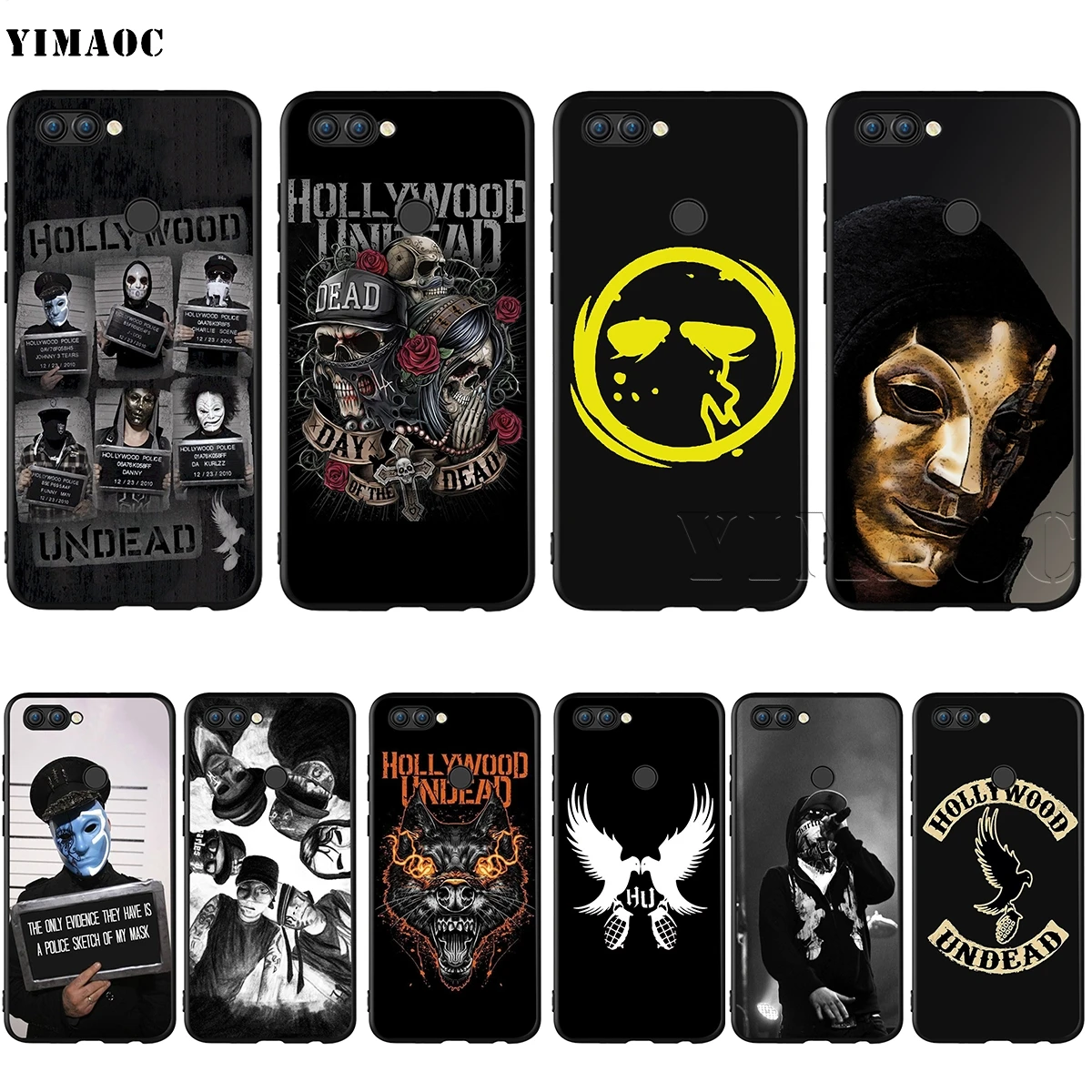 

YIMAOC Hollywood Undead Case for Huawei Mate 30 20 Honor Y7 7a 7c 8c 8x 9 10 Nova 3i 3 Lite Pro Y6 2018 P30 P smart