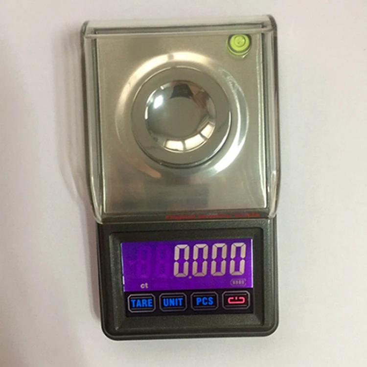 0.001g Precise Digital Jewelry Scales 20g 30g 50g Portable Electronic Counter Carat USB Scale Touch LCD Gold Germ Weight Balance