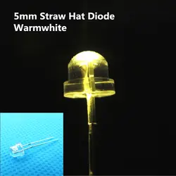 1000 шт. теплый белый 5 мм соломенная шляпа LED urtal яркий Широкий формат лампа Светодиодная лампа 5 мм светящиеся Диоды активные компоненты