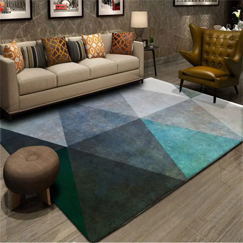 Скандинавский стиль простые ковры геометрической формы для гостиной спальни ковер Европейская мода коврик для двери диван стол Подушка для стула