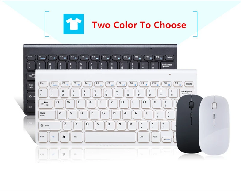

2.4GHz Wireless Keyboard With Cover And Mice Set Slim Design For Desktop Laptop PC Computer Set