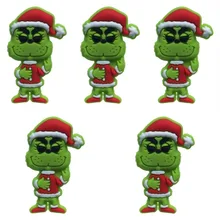 5 шт Рождество ПВХ обуви Подвески Аксессуары для пряжки для обуви для украшения КРОК для браслетов с отверстиями